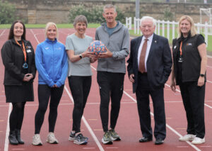 l-r-Jo-Farrier-Cheryl-Pardue-Judith-Sadler-Steve-Cram-Cllr-Jeff-Watson-Leanne-Beattie